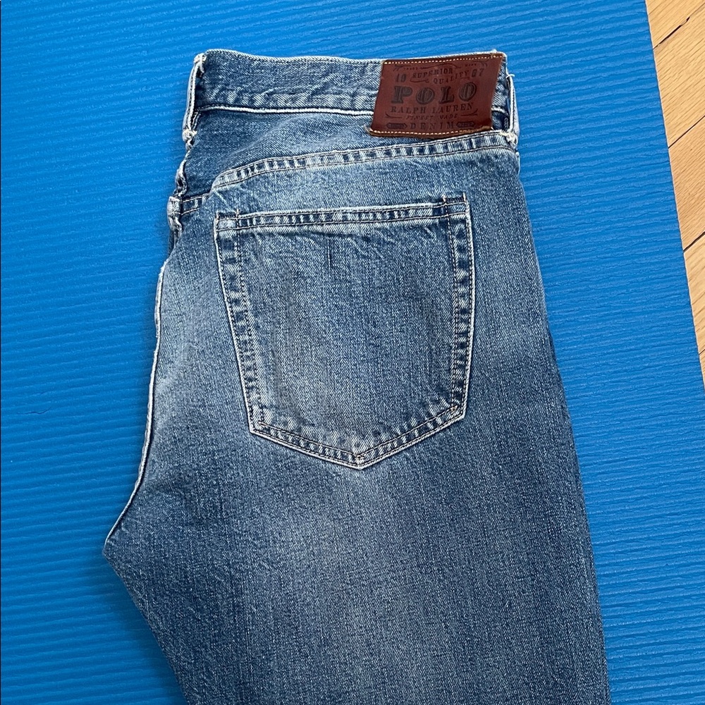 Polo by Ralph Lauren Men's Vintage Classic Distressed Denim Jeans 33x30